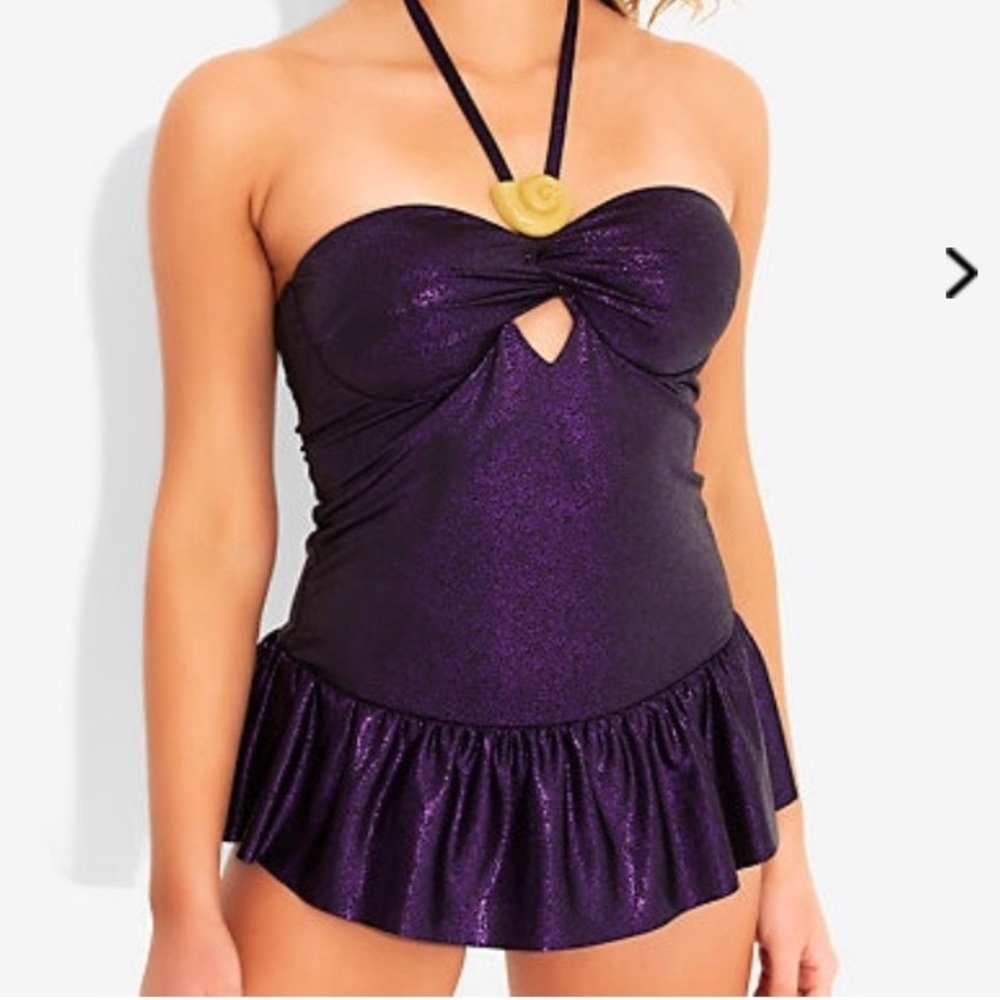 NWT Disney The Little Mermaid Ursula Swimsuit -LG